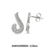 Image 1 : 0.5 CTW 14K White Gold Ladies Earring - REF-60K5R