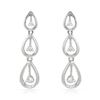 Image 1 : Genuine 0.19 TCW 14K White Gold Ladies Earring - REF-38W9H