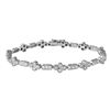 Image 1 : 14K White Gold 1.62CTW Diamond Bracelet - REF-178Y6X