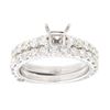 Image 1 : 14K White Gold 2.09CTW Diamond Wedding Ring Set - REF-214K5R