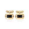 Image 1 : Genuine 2.69TCW 18K Yellow Gold Ladies Cuff Links - REF-159W9H