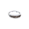 Image 1 : 0.5 CTW Cognac-brown Colored Diamond Band 10K White Gold