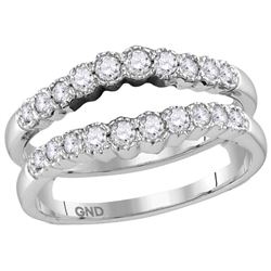 0.5 CTW Natural Diamond Ring 14K White Gold