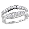 Image 1 : 0.5 CTW Natural Diamond Ring 14K White Gold