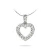 Image 1 : 0.25 CTW 14K White Gold Ladies Slider with Chain - REF-38N5A