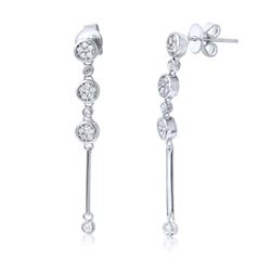14K Gold 0.38 CTW Diamond Earring - REF-44X6Y