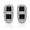 Image 1 : 18KWhite Gold 2.04 CTW Sapphire & Diamond Earring - REF-152M2F