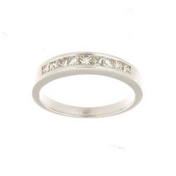 14K White Gold 0.45CTW Ladies Diamond Ring - REF-80R3K