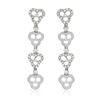Image 1 : Genuine 0.38 TCW 14K White Gold Ladies Earring - REF-45R4K
