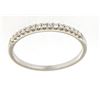 Image 1 : 14K White Gold 0.16CTW Diamond Band Ring - REF-31R5K