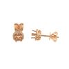 Image 1 : 14K Rose Gold 0.19CTW Ladies Diamond Earring - REF-38F7M