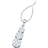 Image 1 : 0.26 CTW Natural Diamond Triple Trinity Cluster Pendant 14K White Gold