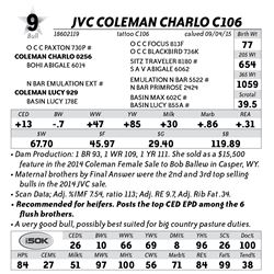 Lot 9 - JVC Coleman Charlo C106