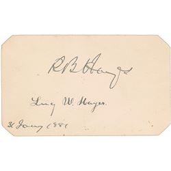 Rutherford and Lucy Hayes