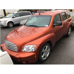 2006 CHEVROLET HHR, 4DOOR HATCHBACK, ORANGE, VIN # 3GNDA13DX6S644181