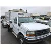 Image 2 : 1997 FORD F-SUPER DUTY, GARBAGE TRUCK, WHITE, VIN # 1FDLF47F3VEC33065