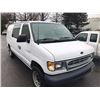 Image 2 : 2002 FORD E-250, CARGO VAN, WHITE, VIN # 1FTNE24M32HA53053