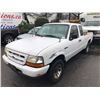 Image 1 : 1999 FORD RANGER, 2DR PU, WHITE, VIN # 1GFTYR14U8XTA71855