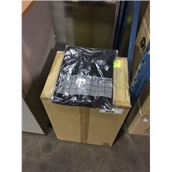 BOX OF L BLACK ATHLETIC SHIRTS