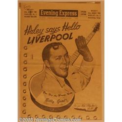 Bill Haley - Music Memorabilia Ephemera, Framed Magazine (Evening Express, 1957)