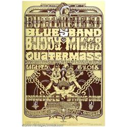 Butterfield Blues Band - Music Memorabilia Posters, Fillmore West (Tea Lautrec Litho, 1970)