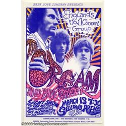 Cream - Music Memorabilia, Fresno Handbill (Baba Love Company, 1968)