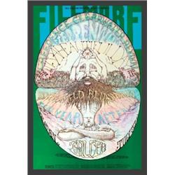 Creedence Clearwater Revival - Music Memorabilia Poster, Fillmore 4th of July (Tea Lautrec Litho