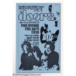 Doors - Music Memorabilia, Fresno Fairgrounds Handbill (James C. Pagni Co., 1968)