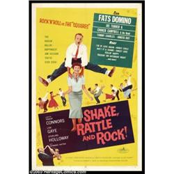 Fats Domino - Music Memorabilia Poster, "Shake, Rattle and Rock" One Sheet (AIP, 1956)