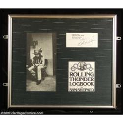 Bob Dylan - Music Memorabilia Autographs (Rolling Thunder Logbook, 1978)