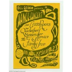 Grass Roots - Music Memorabilia, Fillmore Handbill (Bill Graham Presents, 1966)