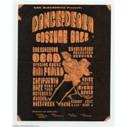 Grateful Dead - Music Memorabilia, California Hall Handbill, "Dance of Death" (Bob McKendrick, 1