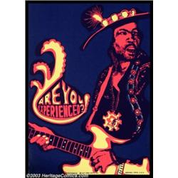 Jimi Hendrix - Music Memorabilia Poster, Jimi Hendrix Pro Arts Blacklight Poster This tremendou