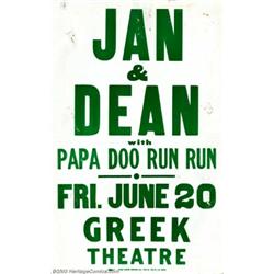 Jan & Dean - Music Memorabilia Posters (Colby Foster Printing, 1960s)