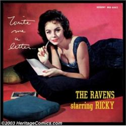 Ravens featuring Ricky - Write Me a Letter - Regent MG 6062 Mono-Green Label First Press
