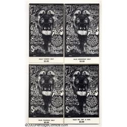 Santana and Grateful Dead - Music Memorabilia, Set of Tickets (Bill Graham Presents, 1968)