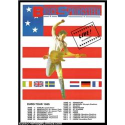 Bruce Springsteen- Music Memorabilia Poster, European Tour (1985)