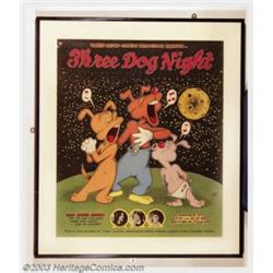 Three Dog Night - Music Memorabilia Poster by Jay Lynch, Aragon Ballroom (1971)