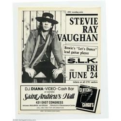 Stevie Ray Vaughn - Music Memorabilia, Detroit Handbill (Ceremony, Inc., 1983)