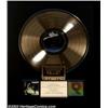 Image 1 : Stevie Ray Vaughan - Music Memorabilia, Stevie Ray Vaughan RIAA Gold Record Award With his aston