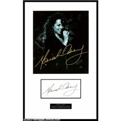 Mariah Carey - Music Memorabilia Autograph, Autograph Used in Production of T-Shirt This nicely