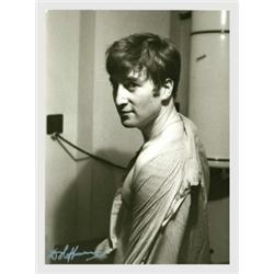 Beatles - Music Memorabilia Photos, Signed Dezo Hoffman Photo of John Lennon
