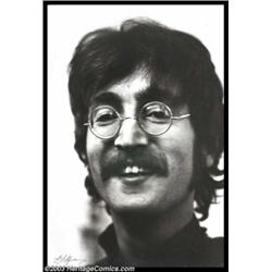 Beatles - Music Memorabilia Photo, Signed Dezo Hoffman Photo of John Lennon