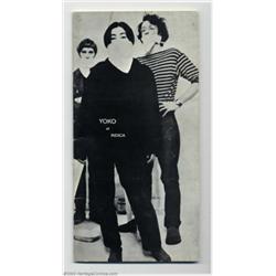 Yoko Ono- Indica Gallery Program 1966 (5.5" X 11")