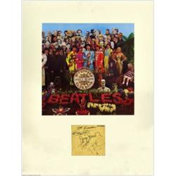 Beatles - Autographs (circa 1962) Contained in this lot is a complete set of Beatle autographs