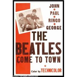 Beatles - Music Memorabilia Poster, "The Beatles Come to Town" One Sheet (1964)