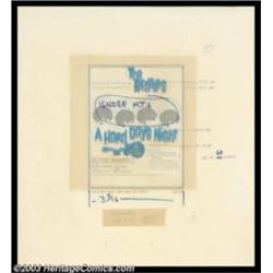 Beatles - Music Memorabilia, Beatles "A Hard Day's Night" Mock-Up for Promotional Pressbook (196