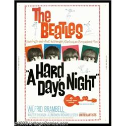 Beatles - Music Memorabilia Poster "A Hard Day's Night" 30" X 40" Movie Poster (United Artists,