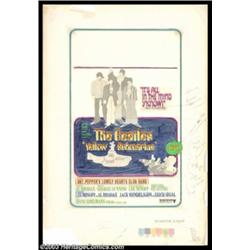 Beatles - Music Memorabilia, Beatles "Yellow Submarine" Alternate Mechanical Color Overlay (1968