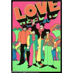 Beatles - Music Memorabilia Poster, "Yellow Submarine" Blacklight Poster (1968)